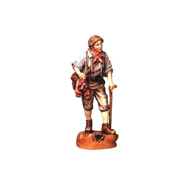 Wandersfrau - aus Ahornholz geschnitzte Figur