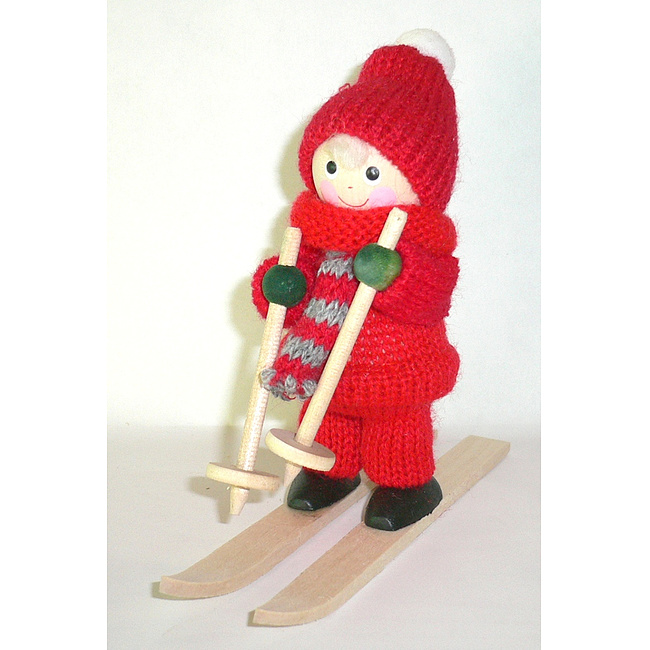 Wichtel Skifahrer, ca. 11cm