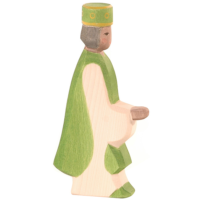 Ostheimer Weihnachtskrippe - K�nig gr�n, Krippe neu