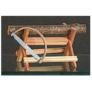Weihnachtskrippe - Krippenzubehör Sägebock