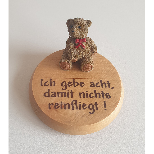 Glasdeckel Ich gebe acht, damit nichts reinfliegt!