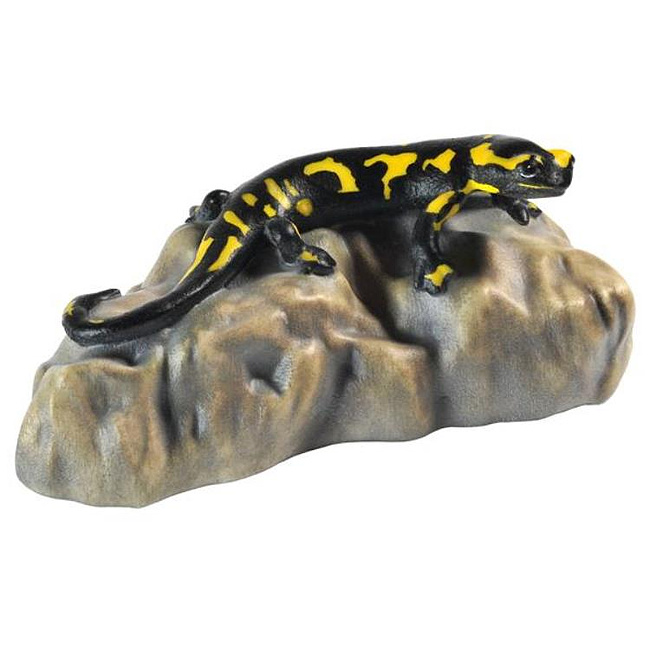 Salamander auf Stein fr 10-11cm Figuren
