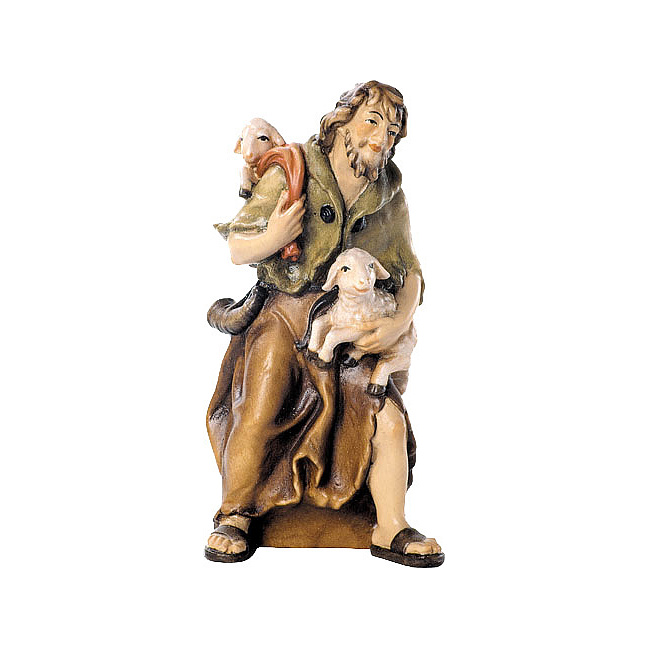 Bavaria Krippe - Hirte mit L�mmer in color