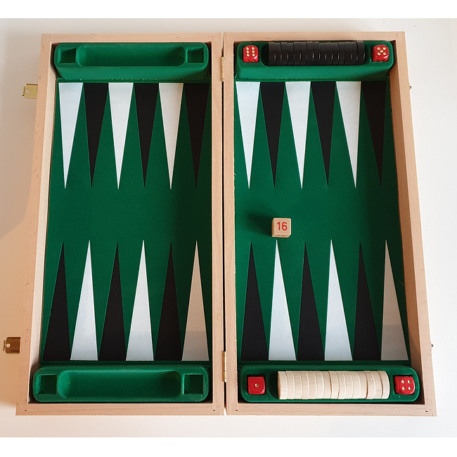 Familienspiel - Backgammon - Kassette, 36 x36cm