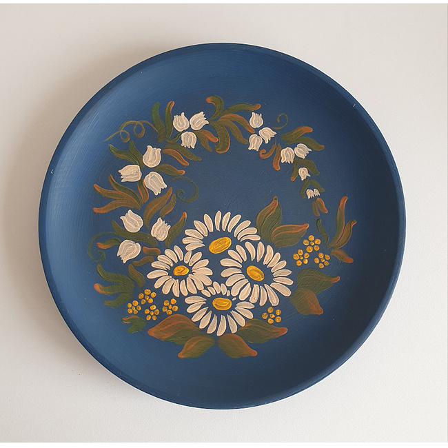 Wandteller blau ca. 24cm