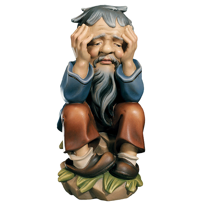 Denker - aus Ahornholz geschnitzte Figur