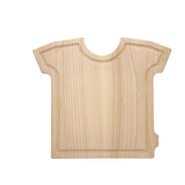 Schneidebrett T-Shirt Buchenholz 25 x 28 x 1,5 cm