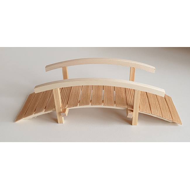 Weihnachtskrippe - Krippenzubeh�r Br�cke gebogen natur