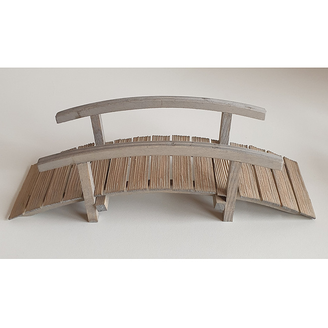 Weihnachtskrippe - Krippenzubeh�r Br�cke gebogen gebeizt