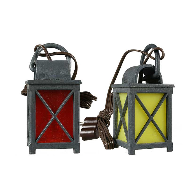 Weihnachtskrippe - Krippenzubeh�r Laterne aus Zinn LED 2,5-3,5cm