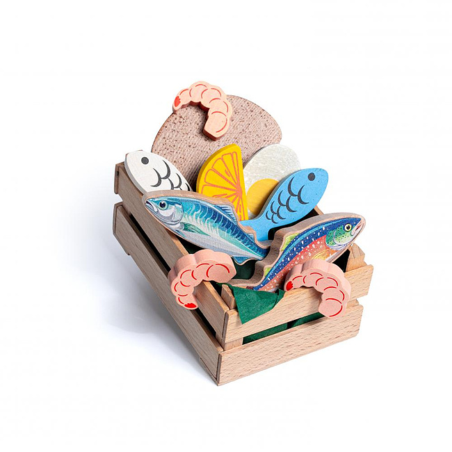 Kaufladen Zubeh�r - Sortiment Fisch, klein