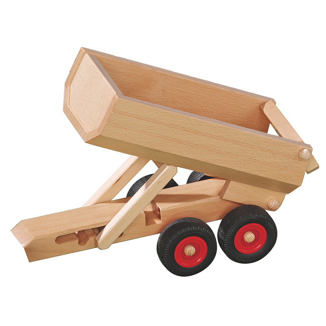 Muldenkipper-Anhnger von Fagus, Mulde in 3 Stufen kippbar, ca. 33cm lang