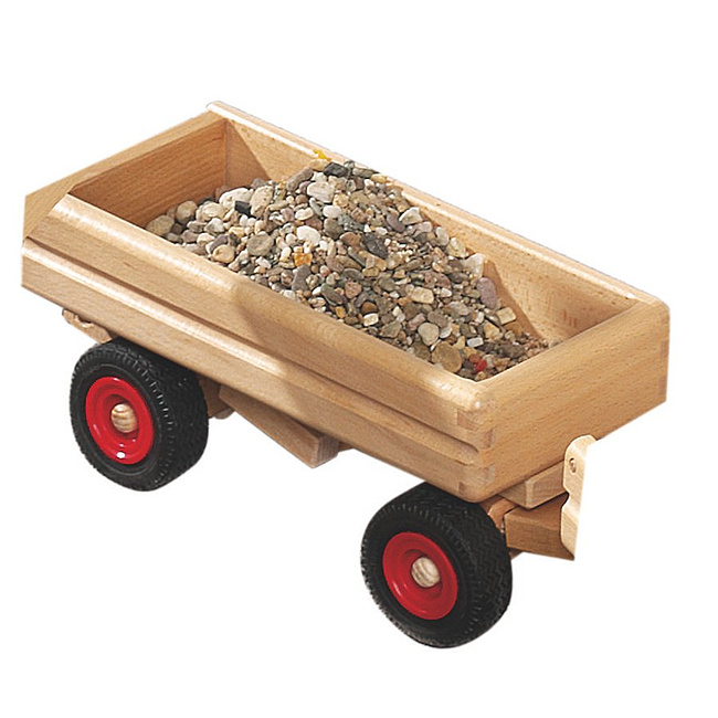 LKW-Anh�nger von Fagus, lenkbar, Ladefl�che kippbar, L�nge ca. 33cm