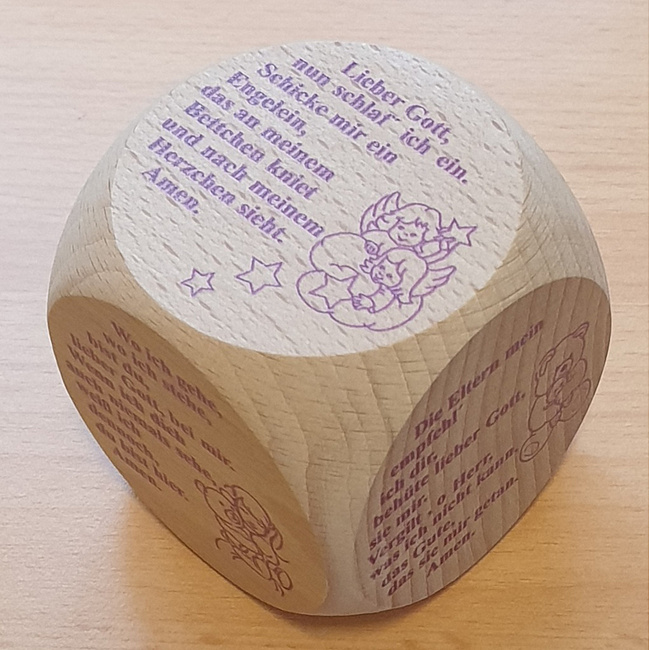 Gebetswrfel Kindergebete 5,5cm