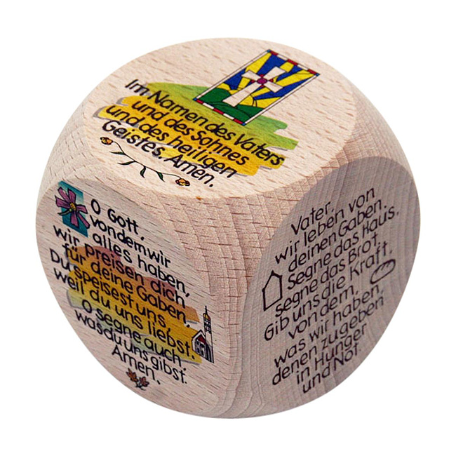 Gebetsw�rfel Tischgebete 6cm