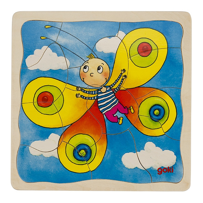 Schichtenpuzzle Die Raupe 20 x 20 cm, ab 3 Jahren