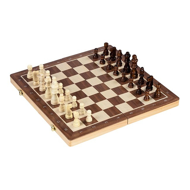 Familienspiel - Schach/Dame Spiel 2in1, magnetisch