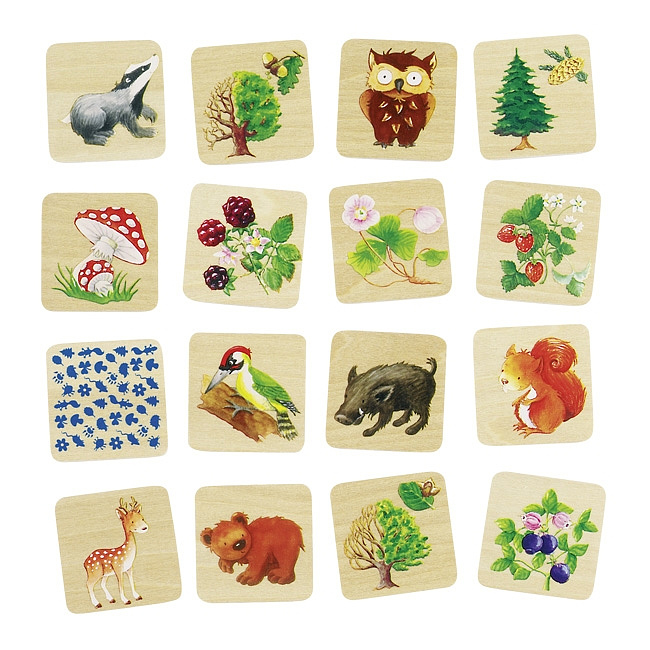 Familienspiel - Memospiel Waldleben