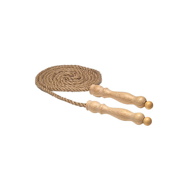 Springseil mit Holzgriff, verstrkte Mitte, ca. 2,5m lg.