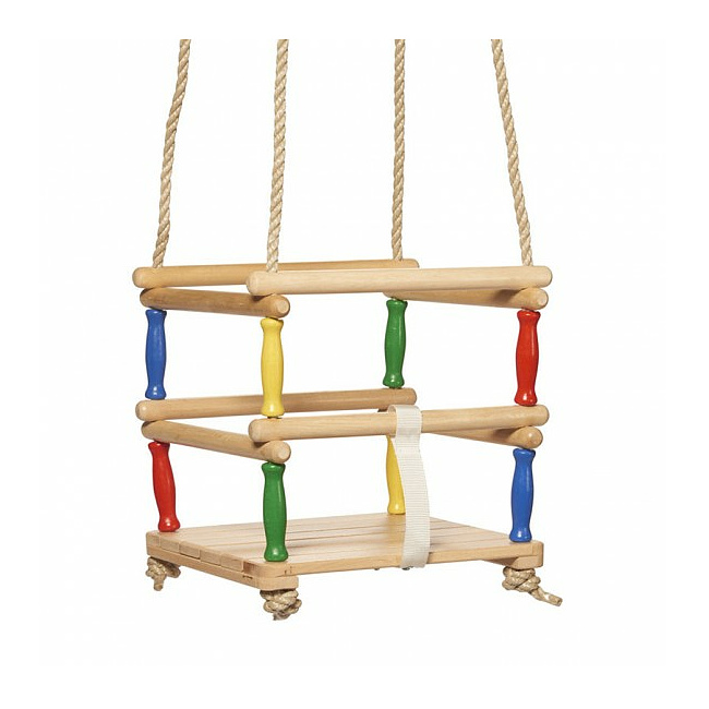 Holz-Kleinkindschaukel von Nic, 34 x 31 x 12 cm