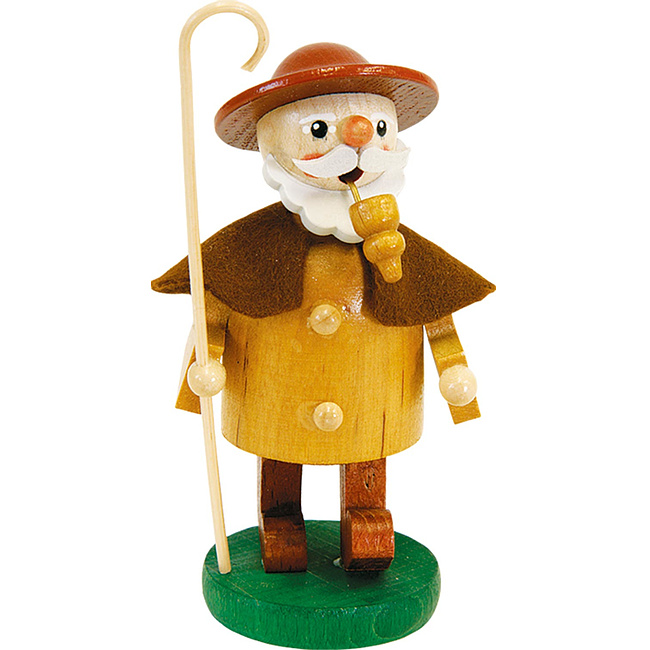 Minirauchmann Sch�fer aus Seiffen im Erzgebirge, 11cm