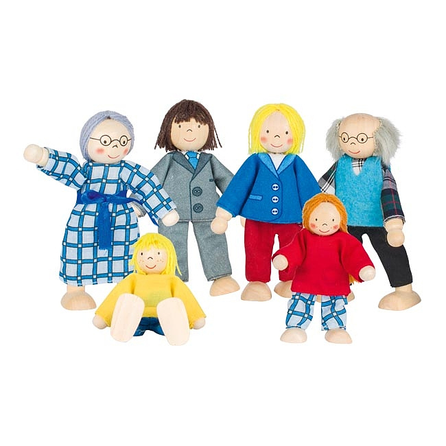 Biegepuppen City Familie, 6 teilig