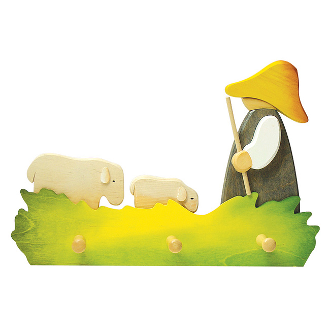 Garderobe - Sch�fer mit 3 Haken, LxH ca. 40x27cm