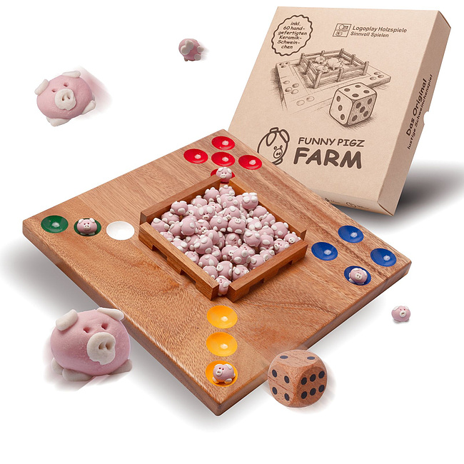 Familienspiel - Funny Pigz Farm � Das lustige Schweinchen-W�rfelspiel
