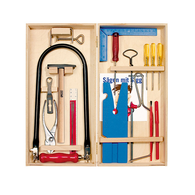 Laubsge-Set im Klapp-Kasten
