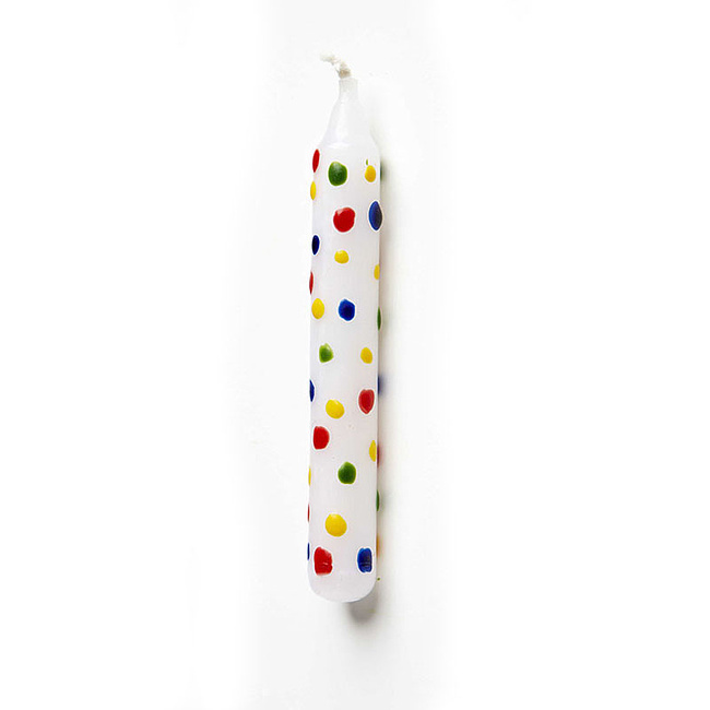 Geburtstagskerze Konfetti einzeln von Nic
