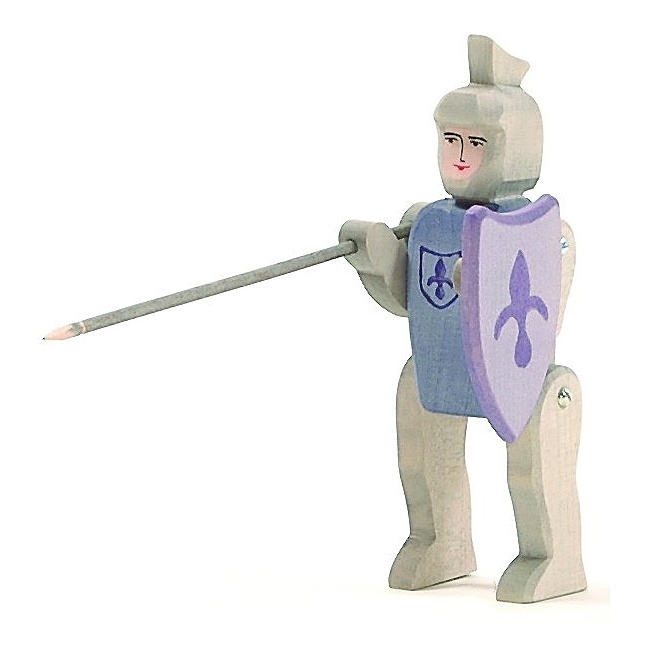 Ostheimer Figurenwelt - M�rchenfiguren und Rittertum - Ritter reitend blau