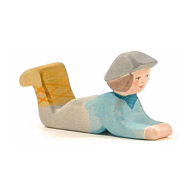 Ostheimer Krippenfigur: Hirte liegend, Classic 14cm