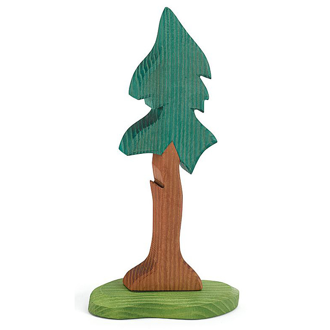 Ostheimer Figurenwelt - B�ume aus Wald und Flur - Tanne lang mit Stamm und St�tze