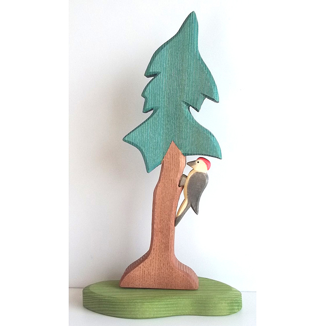 Ostheimer - Specht auf Tanne