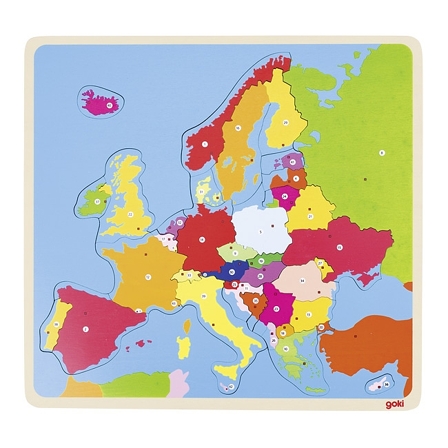 Puzzle Europa, 32 x 30 cm, 35 teilig