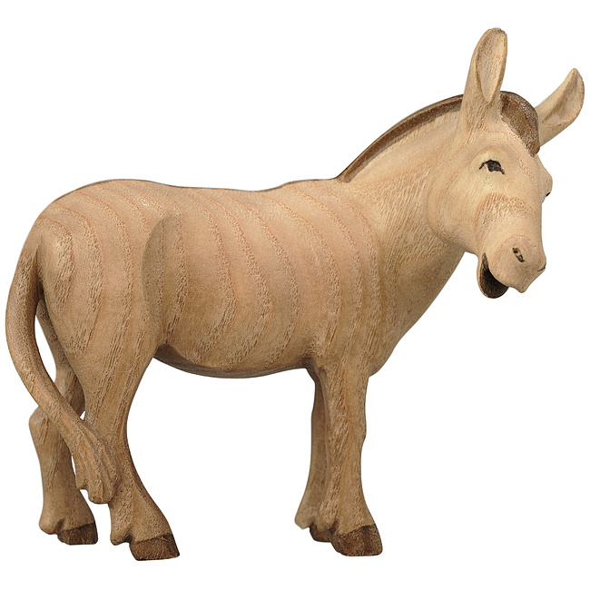 Morgenstern Krippe - Esel, 2t�nig mit Goldstreifen