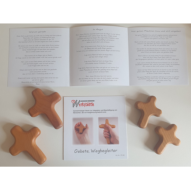 Wegbegleiter Kreuz aus Kirschbaumholz