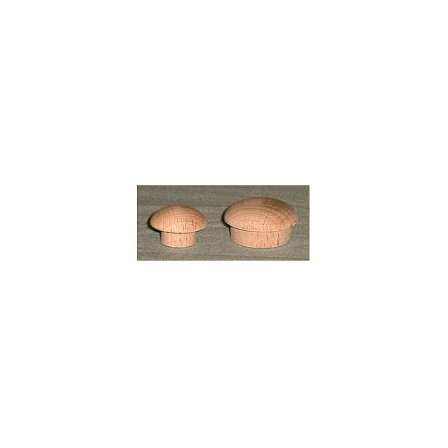 Zierknopf 1, Buche roh, 30mm 