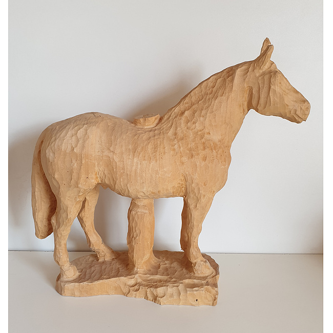 Pferderohling zum Schnitzen, ca.33x30cm