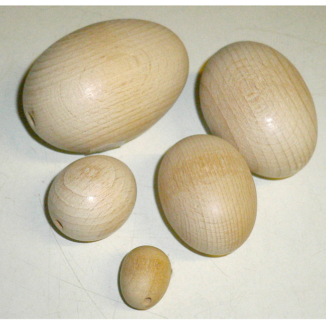 Holzei aus Buchenholz in versch. Gren, VPE 10 Stck