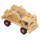 Container - LKW von Fagus, lenkbar, mit 2 Spielfiguren, Lnge ca. 33cm