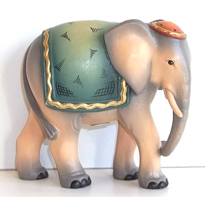 Georg Krippe - Elefant in bunt bemalt