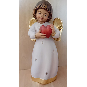 Engel mit Herz, color, 25cm