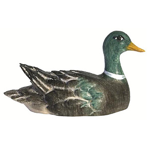 Ente schwimmend - Kopf rechts 2,4cm f�r 12-13cm Figuren