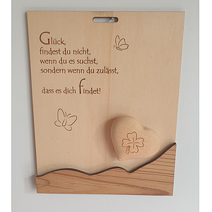 Holzschild: 
