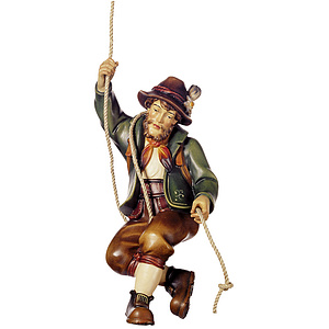 Abseiler 1 - aus Ahornholz geschnitzte Figur