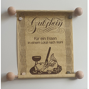 Gutscheinrolle f�r ein Essen