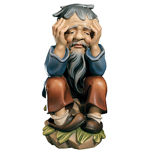 Denker - aus Ahornholz geschnitzte Figur