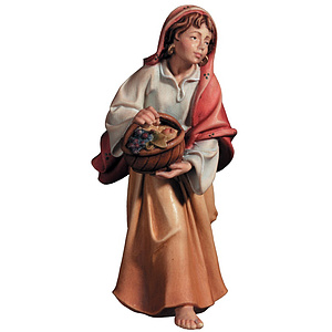 Nazareth-Krippe - Hirtin mit Korb in color