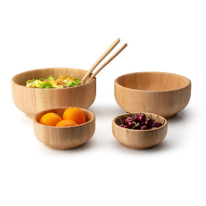 Sch�ssel aus Gummibaumholz